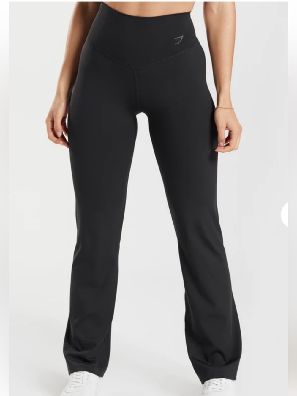 Gymshark Elevate Flared Leggings Black High Waisted Size Large